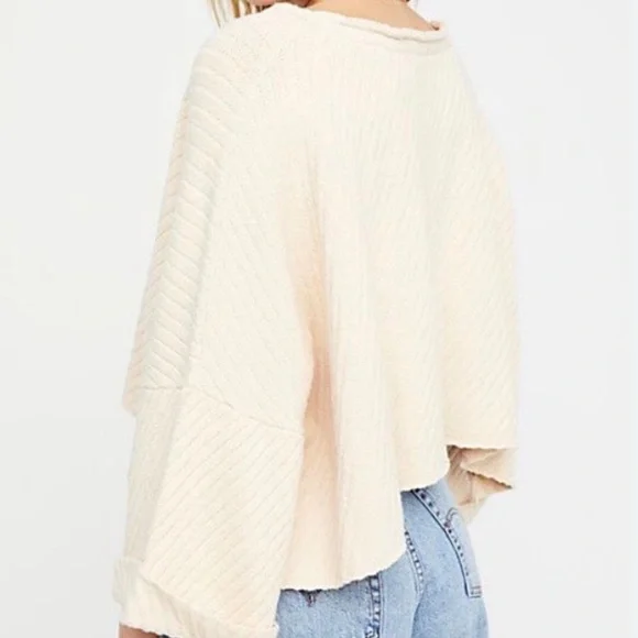 Free People - I Can't Wait Sweater in Cream - Picture 2 of 5
